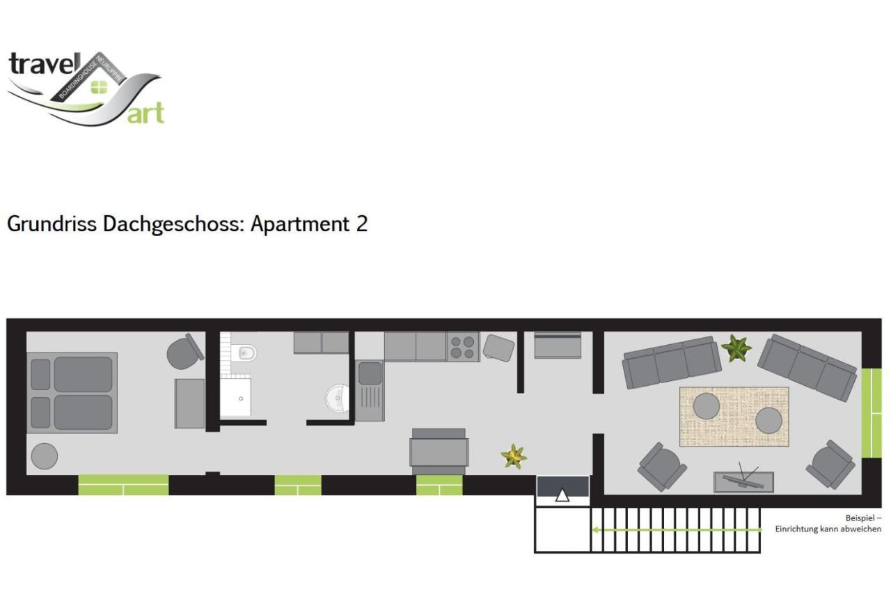 Travel Art Boardinghouse Aparthotel Neuruppin Kültér fotó